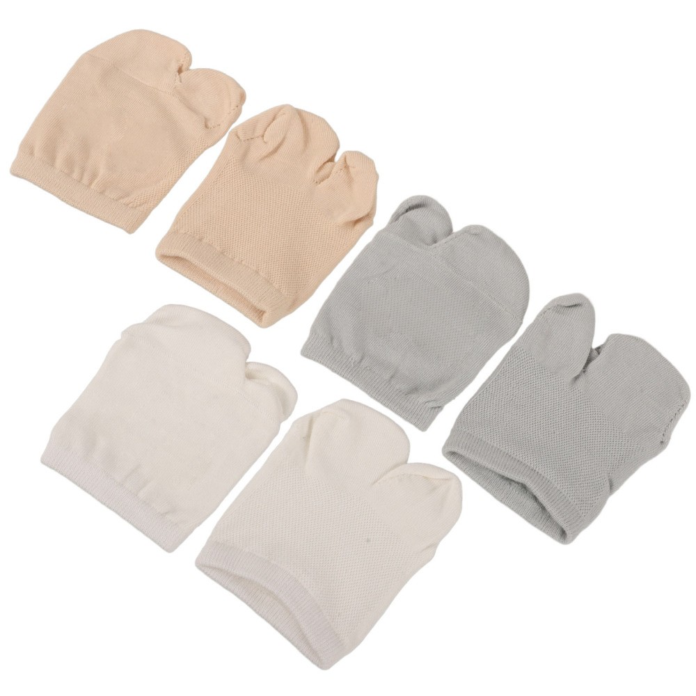 SAOLA 3 paia calze barca due dita Miss Man mezza suola tacco alto avampiede