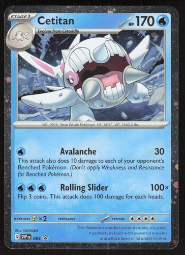 Pokemon Cetitan (Cosmos Holo) Promo 063 SV: Scarlet & Violet Promo Cards Holo...