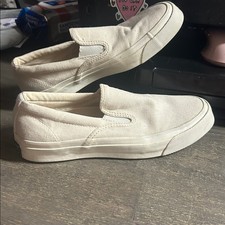 Converse Cream Canvas Slip-Ons Unisex Styling