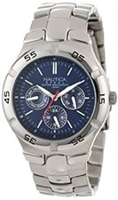 Nautica Men's N10061 Stainless Steel Multifunction Watch Used From Japan