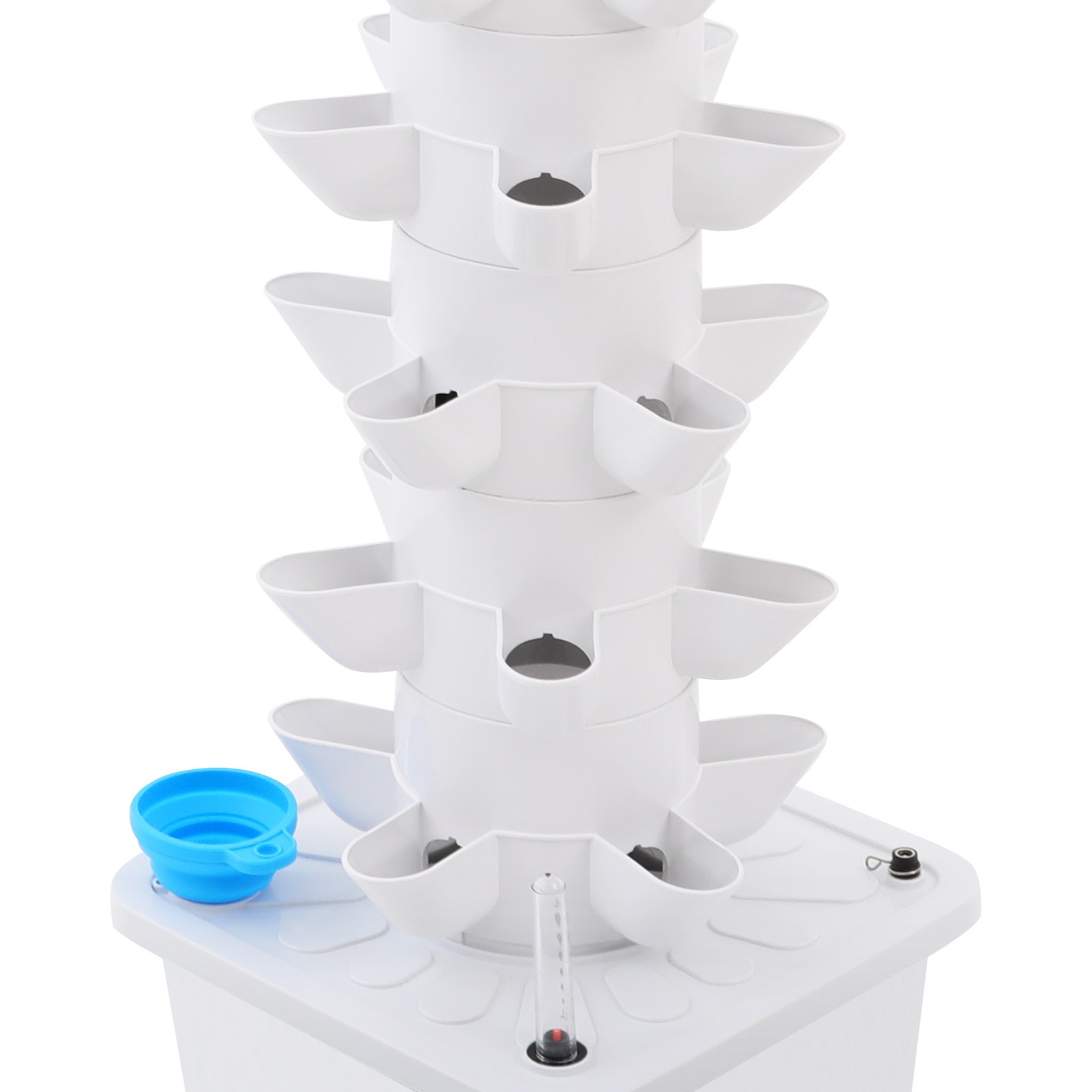 7-tier Hydroponics Growing Tower, Vertical Hydroponic Indoor Gardening Tower