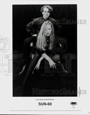 1991 Press Photo Joan Jones and David Russo of Sun-60, alternative rock band.