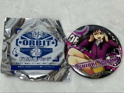 World Trigger Huge Can Badge Shiori Usami ORBIT2 Jump Tamakoma