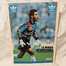 Vintage 1993 Sergio Goycochea Adidas Argentina Poster El Gráfico Goalkeeper