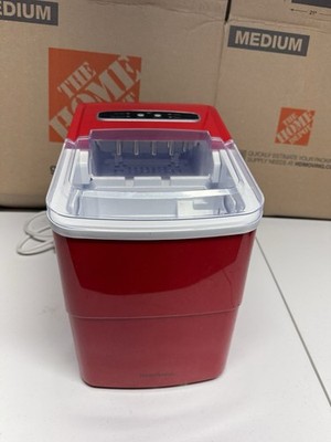 Insignia NS-IMP26RD2 Portable Ice Maker, 26 Lbs, Auto Shut-Off, Red