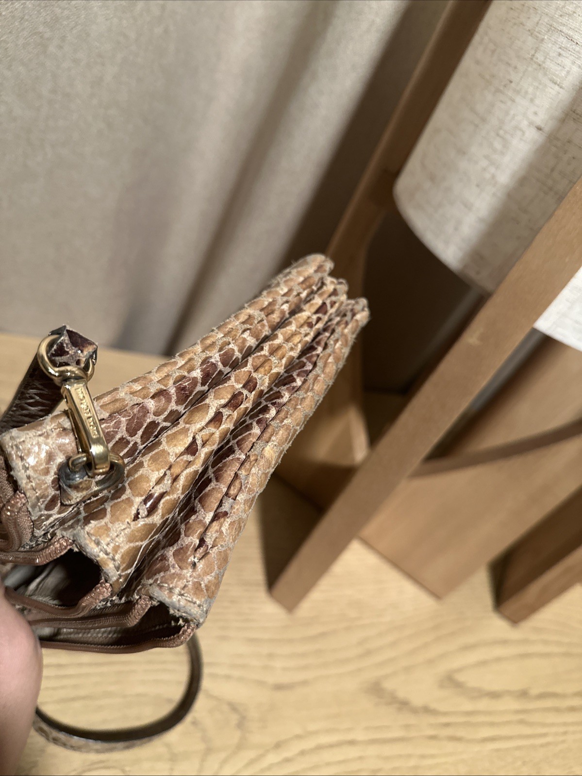 MICHAEL Kors Vintage Sloan Python Embossed Print … - image 10
