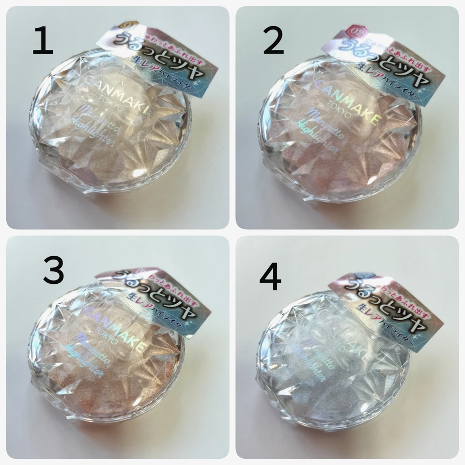CANMAKE TOKYO Munyutto Highlighter 4color 01 02 03 04 3.8g Face Color From Japan - Image 2 of 2