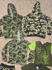 Saint Eve Pajama Camo Tee, Hoodie  Pants, Boys 10/12 Medium