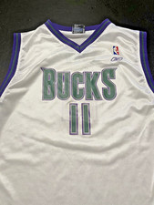 Milwaukee Bucks T.J. Ford Reebok Jersey, White/Purple, Youth XL