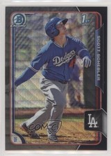 2015 Bowman Asia Exclusive Black Wave Refractor Scott Schebler #BCP119 3e3