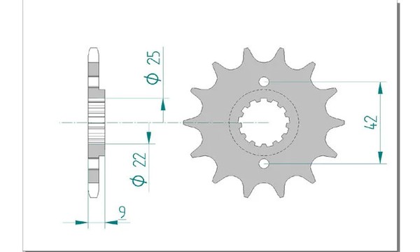 Ritzel Antriebsritzel 13-ZäHne 520-Teilung FüR Kawasaki Z 300 A Bj. 2015-2017-image