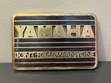 Vintage Genuine Yamaha “Don’t Follow Anyone” Brass Tone Belt Buckle Motorcycle