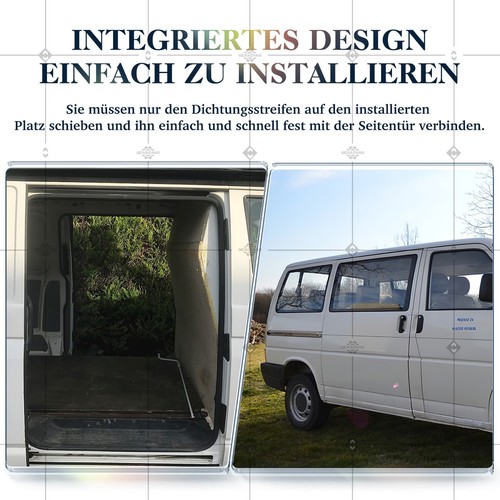 Schiebetürdichtung Gummidichtung für VW T4 BUS MULTIVAN CARAVELLA 1990-2003 - Bild 7 von 22