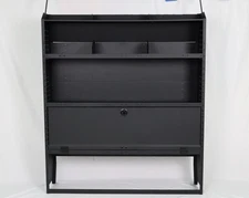 52''W X 60''H X 13''D Lockable Cargo Van Shelving W/hooks For Low/Mid/high Roof