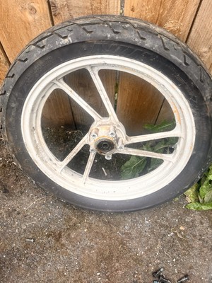 Suzuki RG 250 Gamma GJ21B C reg front wheel 1 