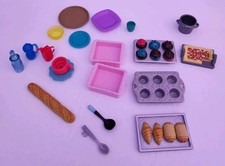 Barbie Doll Dollhouse Food Accessories Lot