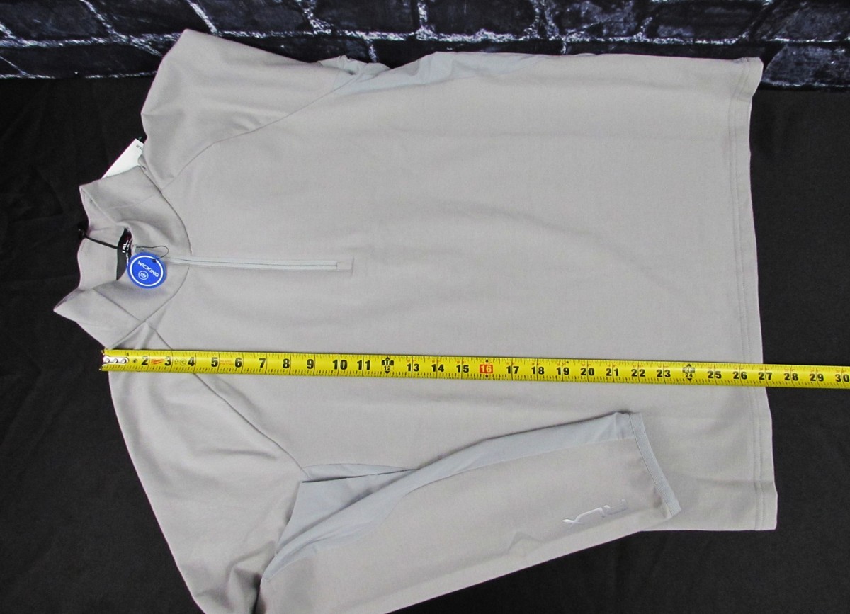RLX Golf Ralph Lauren Soft Grey Q Zip Quarter Zip Pullover Size