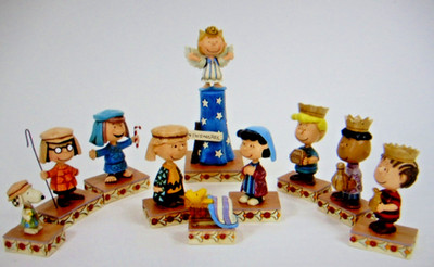 Peanuts Jim Shore 6003336 Christmas NATIVITY Scene Deluxe Set of 10 Enesco NEW