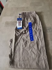 Splendid Women's Cropped Wide Leg Drawstring Pant LIGHT BROWN Size L