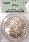 1900-O Morgan Silver Dollar PCGS MS64 Semi-PL OGH Old Green Holder GEM P279