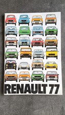 PUBLICITÉ DEPLIANT ORIGINAL RENAULT  LA NOUVELLE GAMME 77 14,5 x 21cm TBE
