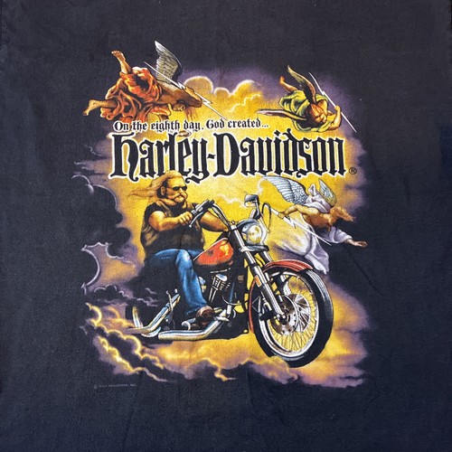 1989 Single Stitch Harley Davidson T-Shirt (Eighth Day Created)
