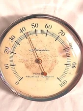 vintage airguide weather station barometer