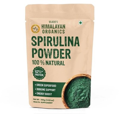 Organic Spirulina Powder (100g) | Rich in Protein, Vitamins & Minerals
