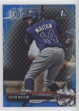2017 Bowman Chrome Prospects Blue Refractor 63/150 Kevin Maitan #BCP100 nd3