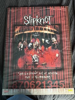 Band Signed SLIPKNOT poster