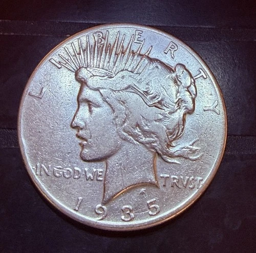 1935-P $1 Peace Silver Dollar AU