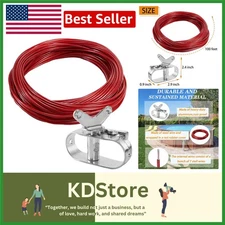 Heavy-Duty Pool Cover Cable & Winch Kit for Above Ground Pool Winter Covers