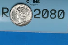 1945 10C MERCURY HEAD SILVER DIME Early US Type RAW-2080
