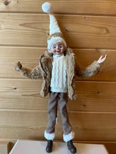 RAZ Imports 20” Posable Elf  with Bird Cream Camel READ DESCRIPTION (26)