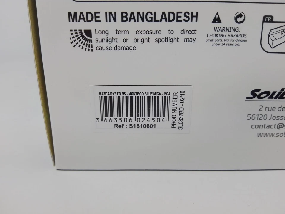 Solido Mazda RX7 Type RS FDRS montego blue mica 1994 1/18 S1810601 - Immagine 4 di 4