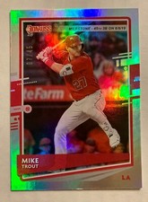 2020 Donruss Mike Trout SILVER Milestone Season Stat Line Variation /45 #129. SP