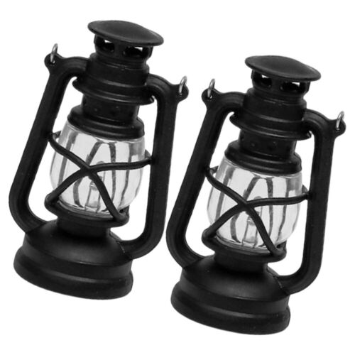 6 Pezzi Lanterne in Miniatura per Casa delle Bambole, Lampada LED per Casa delle Bambole, Lanterna per Uragano, - Foto 10 di 12