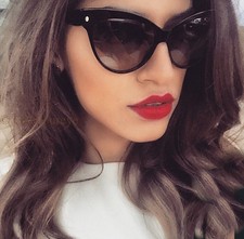 Vintage Cat Eye WaYfe Mohotani PinUp Fashion Desgner Large Big Sunglasses 018 L