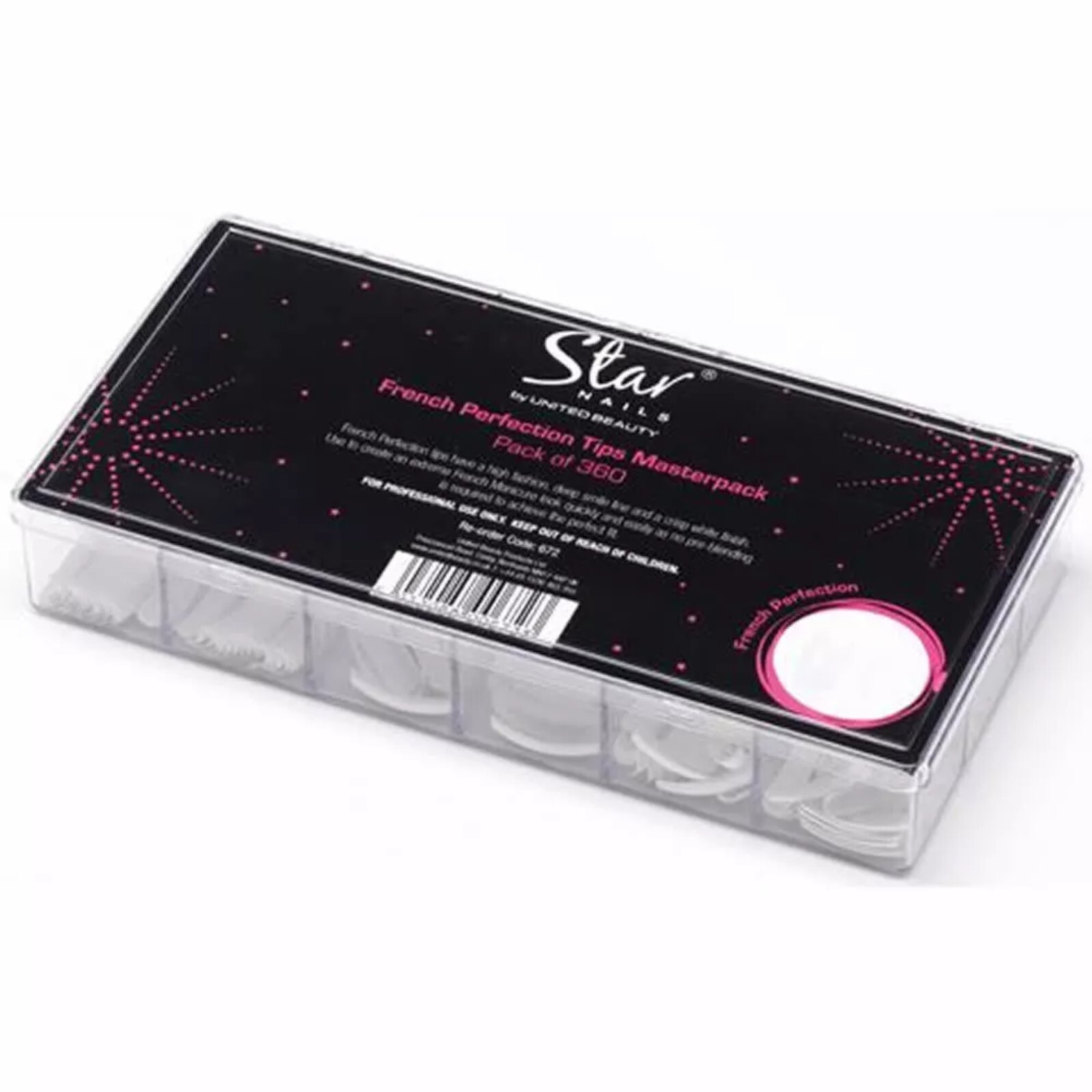 Star Nails French Perfection Tips Masterpack - Pack of 360 - FAST & FREE P&P
