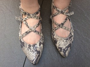 pointed strappy flats