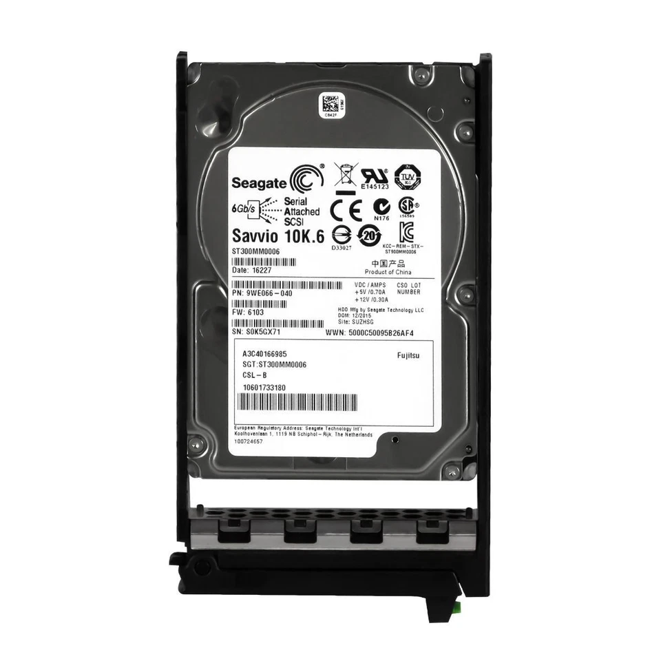 Hard Drive Fujitsu A3C40166985 ST300MM0006 300GB 64MB 10000RPM SAS-2 2.5" Inch - Image 2 of 3