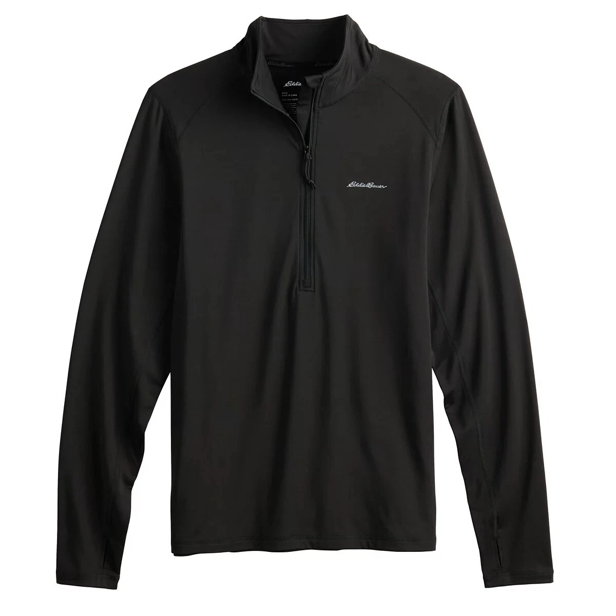 Men's Eddie Bauer Midweight Half-Zip Base Layer Top Size Medium MSRP $48