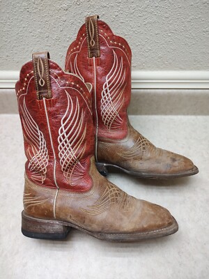 みっちー 　1001 Ariat Western Cowboy Boots 10010270 Micate Brown red Leather