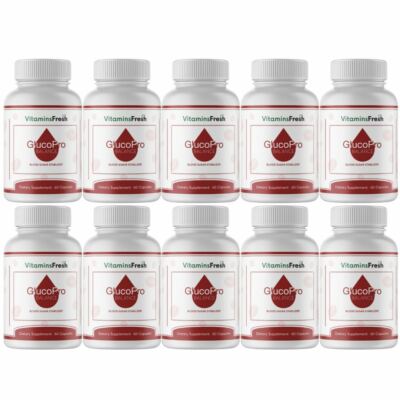 GlucoPro Balance Blood Sugar Supplement 600 Capsules - 10 Bottles