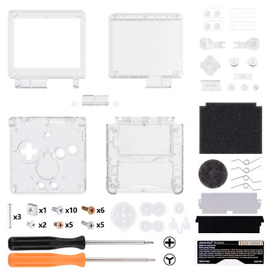 IPS GBA SP Upgraded Housing Shell Buttons Replacement Kit for Gameboy Advance SP