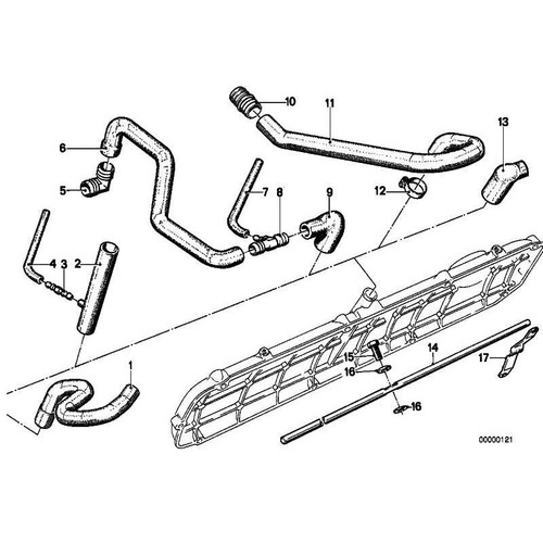 Original BMW 11727545323 - Unterdruckschlauch Schwarz 3,5X1,8 1er 3er 5er 6er... - 第 3/3 張圖片