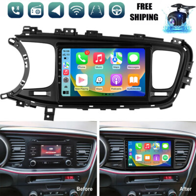 Car Radio Stereo For Kia Optima K5 2014 2015 Apple Carplay Android 12 GPS Navi