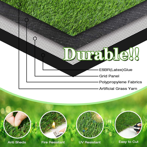 34" x 23" Fake Grass Pee Pad for Dogs Potty Training Turf Pets Mat - Indoor O... - Picture 5 of 12