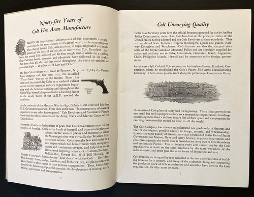 1931 "COLT FIRE ARMS" CATALOG - REVOLVERS & PISTOLS FOR LAW ENFORCEMENT USE - HB - Picture 5 of 14