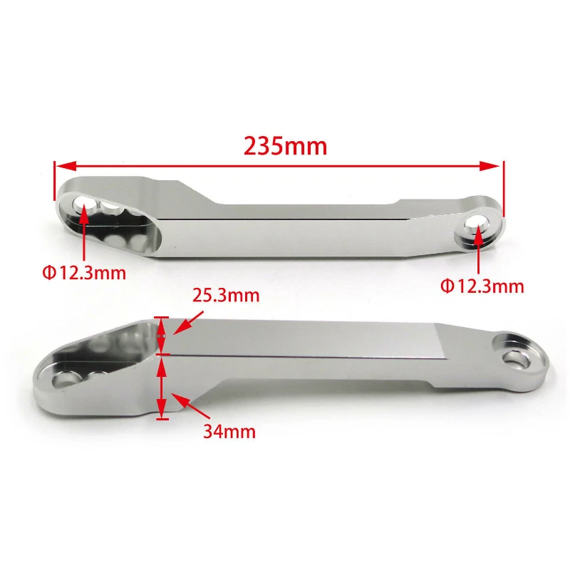 Motorcycle Silver Lowering Links Link For 2006-2019 Kawasaki Ninja ZX14 ZX-14R - Изображение 4 из 4